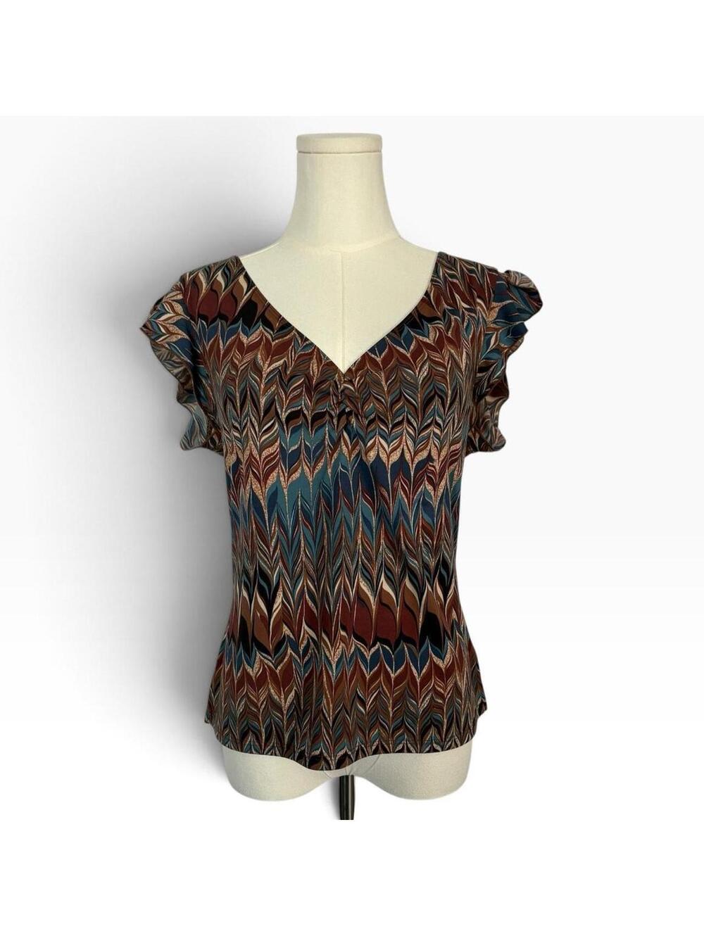 Parallel Lines Women's Multi and Brown Blous